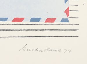 Bertha Haak - Litho, Zonder titel kopen? Bied vanaf 1!