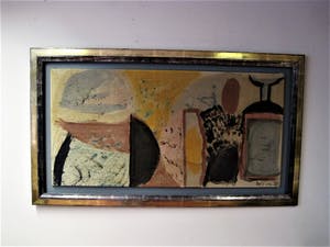 Boris van Wijk - Textielkunstenaar Kunstschilder - GROOT! olieverf - Stilleven - Exclusieve lijst kopen? Bied vanaf 20!