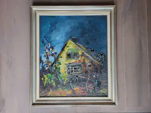 Antoon Kruysen - olie op doek - boerenhoeve 1955, gesigneerd kopen? Bied vanaf 195!