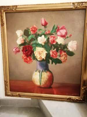 Alidor Lamote - vaas met bloemen verkocht voor € 75!