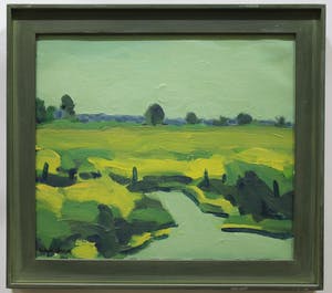 Wim van der Veer - Acryl op doek: Landschap kopen? Bied vanaf 595!