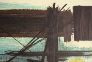 Hans Hartung - Pastel P. 1950 - 3 - Offsetlithografie gesigneerd en gedateerd - 1961 kopen? Bied vanaf 100!