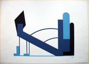 Thilo Maatsch - o.t. Farbserigrafie u.r. signiert: Thilo verkocht voor € 145!