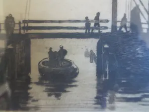 Willem Witsen - Gezicht op de Kikkerbilsluis Amsterdam kopen? Bied vanaf 150!
