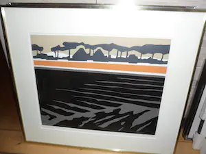 Bob Immink - Zeefdruk, Titel Varkensland bij watergang kopen? Bied vanaf 50!