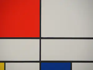 Piet Mondriaan - Piet Mondrian : Composition C n° III en rouge, bleu et jaune, lithographie kopen? Bied vanaf 125!