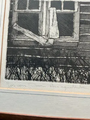 Jos van Doorn - Raam achter heg kopen? Bied vanaf 25!