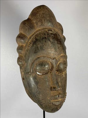Baule - African Rare & Old Tribal Used Baule mask - Iv. Coast. kopen? Bied vanaf 65!