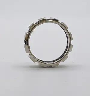 Chaumet 18 kt witgouden diamanten Class One band Ring kaufen? Bieten Sie von 1400!