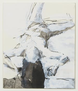 Bert van Zelm - Gouache, Liggend naakt - Ingelijst kopen? Bied vanaf 40!