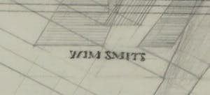 Wim Smits - Potlood, Concerto d'architecture - Ingelijst kopen? Bied vanaf 1!