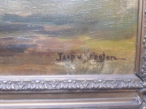 Jaap Kregten - Jaap van Kregten, Hollands landschap. kopen? Bied vanaf 125!