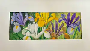Alberta Johanna Meijer-Smetz - fijn stilleven met irissen verkauft für € 45!