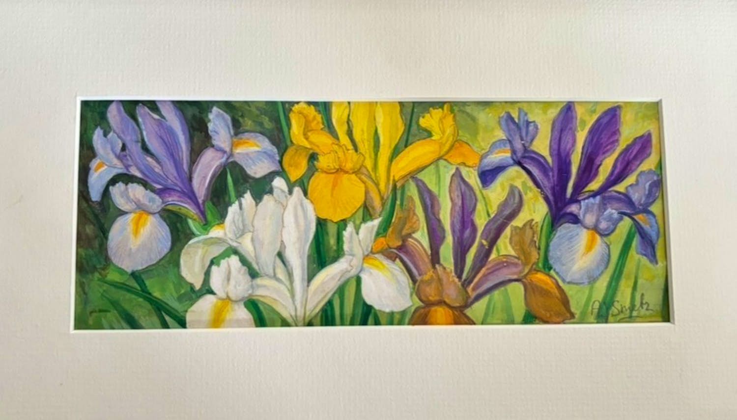 Alberta Johanna Meijer-Smetz - fijn stilleven met irissen kopen? Bied vanaf 45!