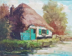 Niet of onleesbaar gesigneerd - Boerderij bij sloot kopen? Bied vanaf 1!