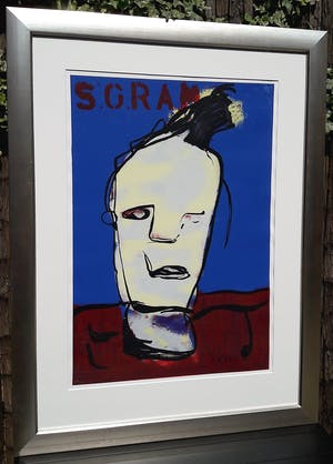 Herman Brood - 5 Gram, zeefdruk (prachtig ingelijst, best groot) kopen? Bied vanaf 1!