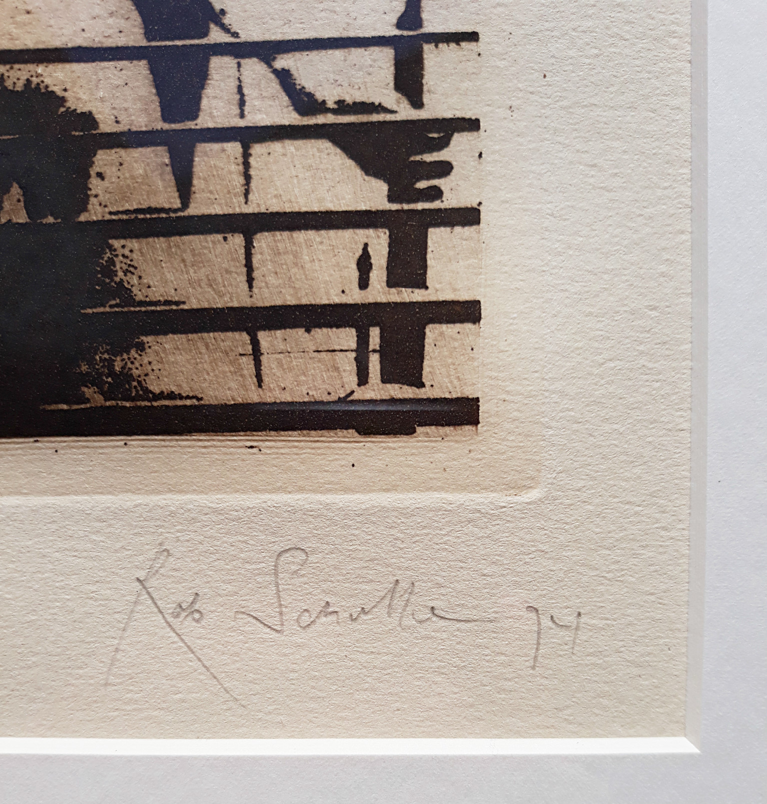 Rob Scholte - Jaloezie, ets (mooi ingelijst) kopen? Bied vanaf 150!