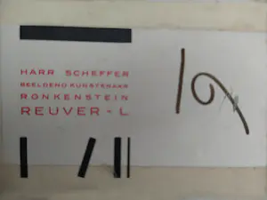 Harr Scheffer - Avondlandschap - linosnede - ingelijst kopen? Bied vanaf 95!