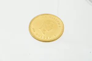 massief gouden (900/1000)  100 Gulden munt Nederlandse Antillen (1978) kopen? Bied vanaf 300!