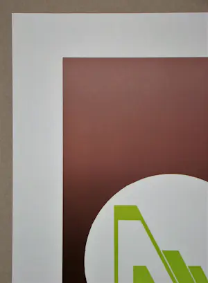 Friedrich Geiler - Concrete-constructieve compositie - 1974 - Originele linoleumsnede, handgesigneerd kopen? Bied vanaf 100!