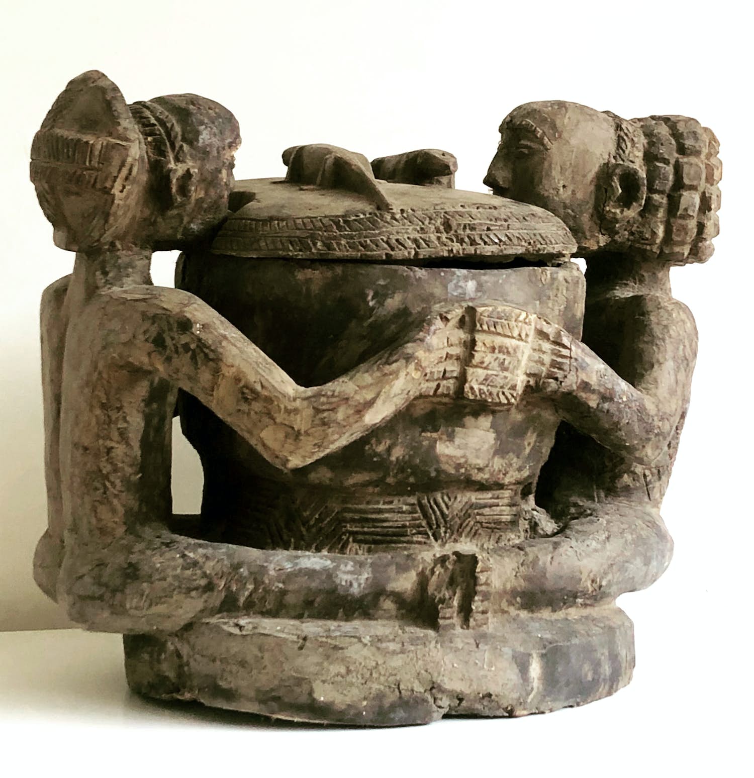 Congo - Offerpot, Luba People (Groot) verkocht voor € 125!