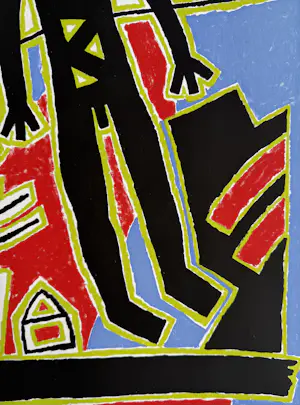 Ferenc Gogos - handgesigneerde kleurenlitho | 'Vogelman' | 1995 kopen? Bied vanaf 150!