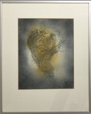 Truus Nienhuis - z.t. | unieke collage/assemblage - ingelijst kopen? Bied vanaf 85!