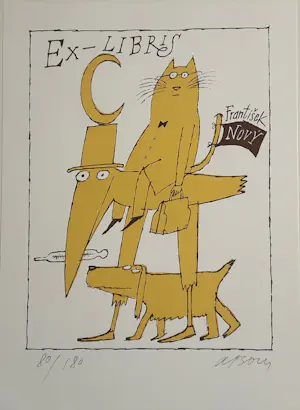 AcheterAdolf Born - Litho, Ex-Libris? Enchérissez de 90!