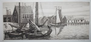Hendrik Lesage - Volendam rond 1924 - mooi uitgewerkte, heldere ets, nr. 60 kopen? Bied vanaf 45!