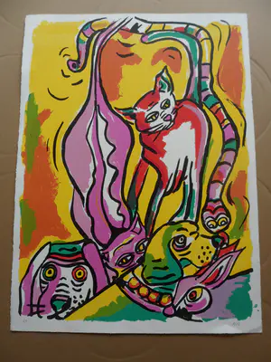 Anke Peddemors - Zeefdruk, dieren kopen? Bied vanaf 30!