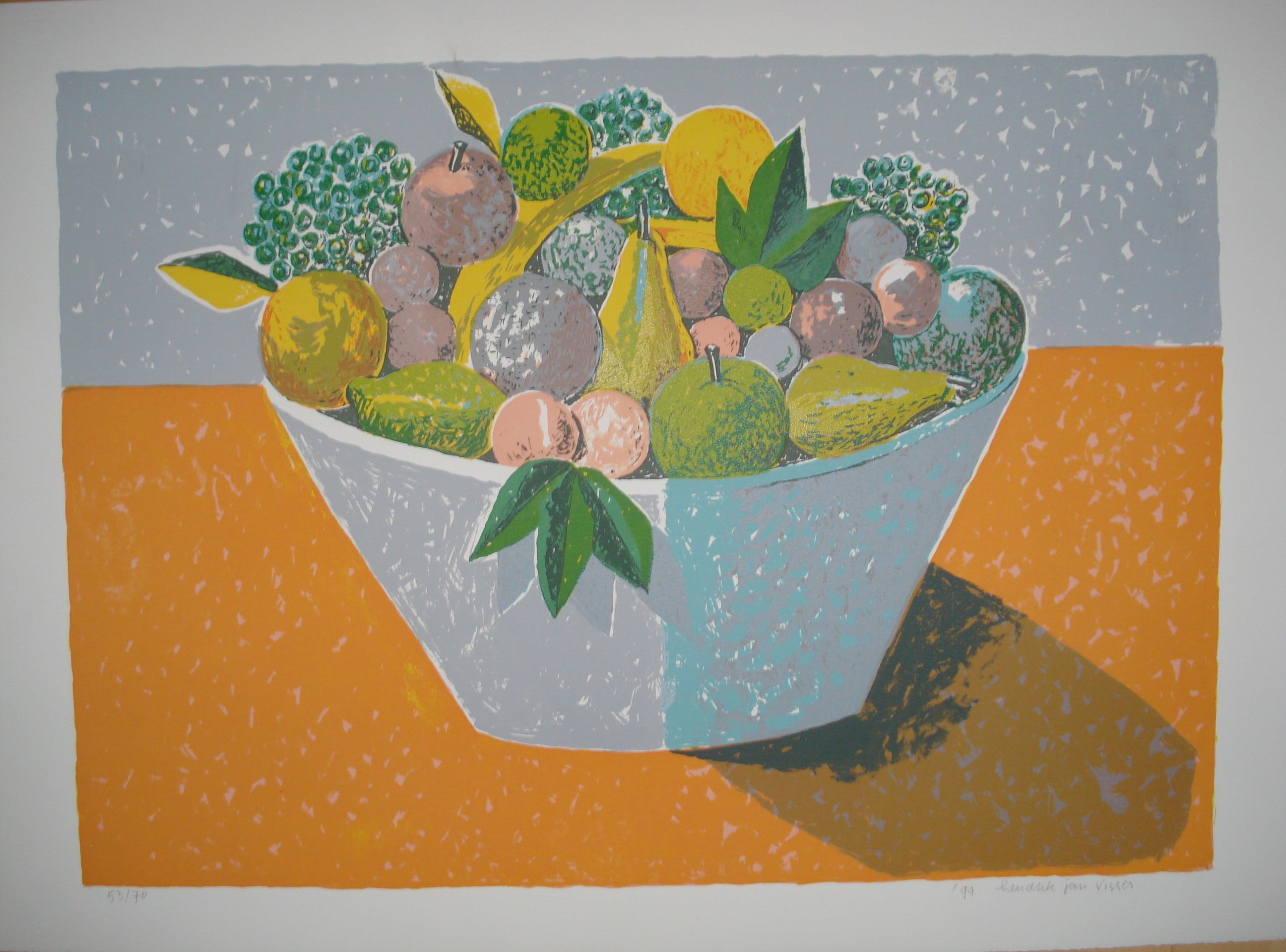 Hendrik Jan Visser - Schaal met fruit. kopen? Bied vanaf 1!