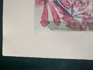 Ursula Schultze-Bluhm - Schwellkopf, Farbradierung, signiert, nummeriert, datiert kopen? Bied vanaf 80!