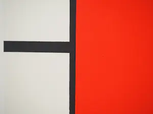 Piet Mondriaan - Compositie II in rood, blauw en geel, Gesigneerde lithografie - Certificaat kopen? Bied vanaf 129!