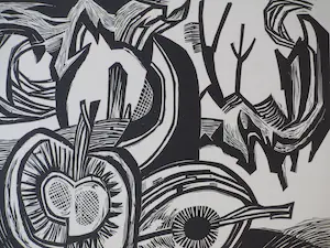 Hubert Levigne - Kastanjes - Linosnede kopen? Bied vanaf 1!