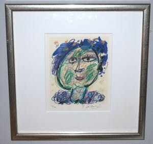 Kees Salentijn - ingelijste zeefdruk kopen? Bied vanaf 40!