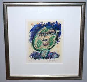 Kees Salentijn - ingelijste zeefdruk verkocht voor € 40!