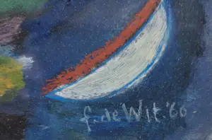 Frans de Wit - Abstracte compositie kopen? Bied vanaf 125!