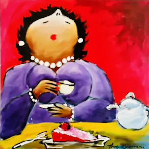 Theo Broeren - Acryl op doek (Schilderij) - Esther kopen? Bied vanaf 75!