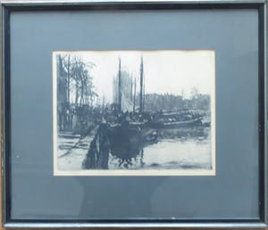 Jan Sirks - Gezicht op de haringvliet met het Witte Huis kopen? Bied vanaf 45!