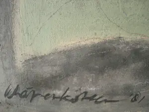 Gerard Schaperkotter - Grote abstracte Gem.Technk. (Klei/Collage/Verf) "Carthage" fraai ingelijst! kopen? Bied vanaf 97!