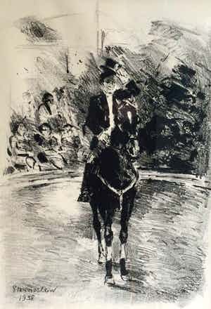 Jan Groenestein - C4889-4, Ruiterwedstrijd verkocht voor € 75!