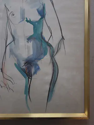 Bob ten Hoope - Naakt. Staande vrouw. kopen? Bied vanaf 250!