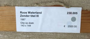 Roos Waterland - Olieverf op doek, Zonder titel - Ingelijst (Zeer groot) kopen? Bied vanaf 1!