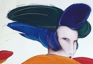 Dana Andreev - Kleurenets: 'Two clouds' (1993) verkocht voor € 100!