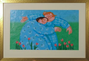 Ada Breedveld - Zeefdruk, Zonder titel - Ingelijst kopen? Bied vanaf 50!