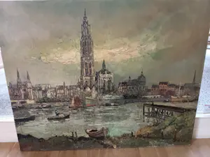 Pie Wilhelmus - Gezicht op Antwerpen kopen? Bied vanaf 80!