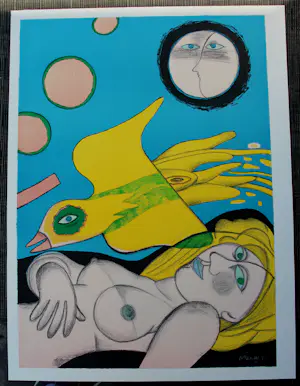 Corneille - Litho: Le ciel blue - 1990 kopen? Bied vanaf 350!