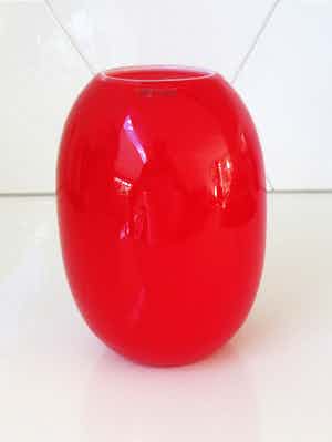 Piet Hein - Rode Super Vase verkocht voor € 38!