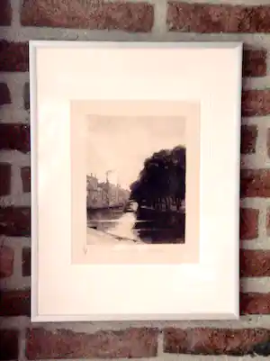 Jan Hillebrand Wijsmuller - De N Z Voorburgwal te Amsterdam .A verkauft für € 35!