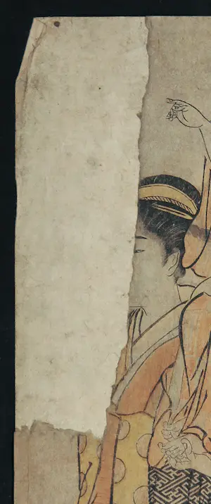 Torii Kiyonaga - Houtdruk, Wandelende mensen kopen? Bied vanaf 1!